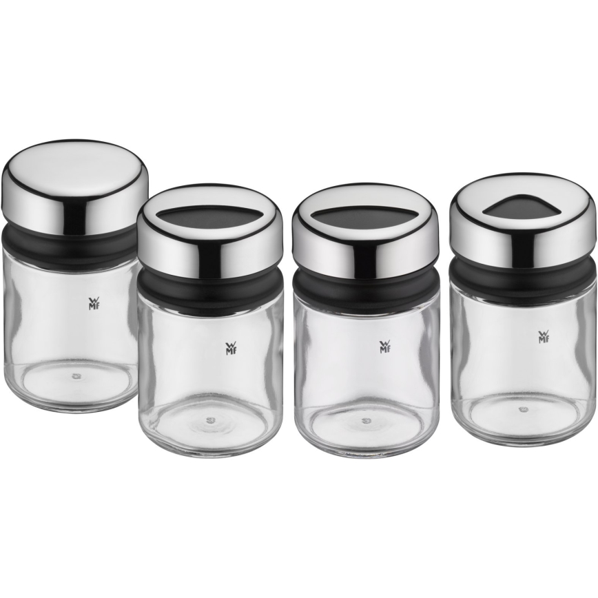 WMF - Set di barattoli per spezie 4pz DEPOT 9,5 cm acciaio inossidabile