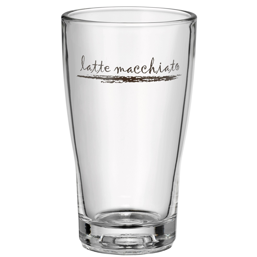 WMF - Set di bicchieri e cucchiai per latte macchiato CLEVER & MORE 6 pz
