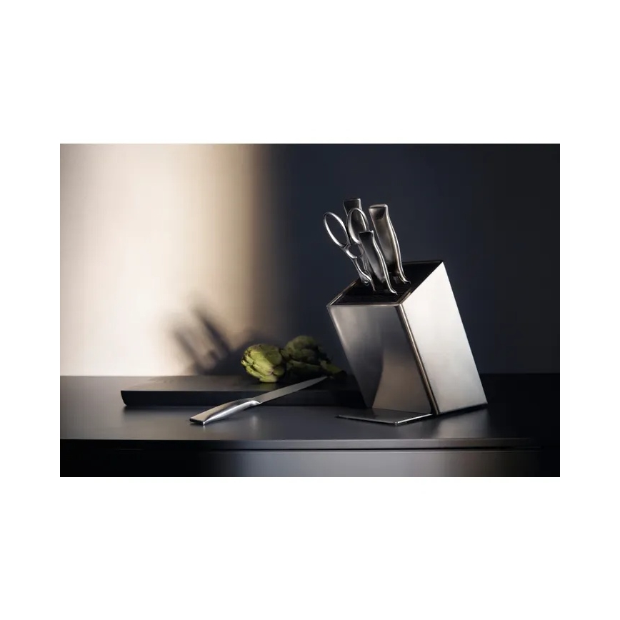 WMF - Set di coltelli da cucina con ceppo GRAND GOURMET, 6 pezzi