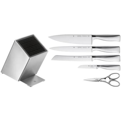 WMF - Set di coltelli da cucina con ceppo GRAND GOURMET, 6 pezzi