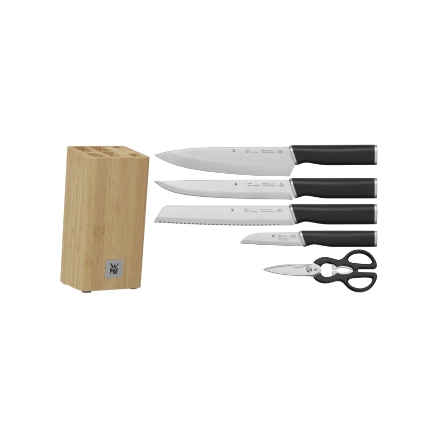 WMF - Set di coltelli da cucina con ceppo KINEO, 6 pezzi