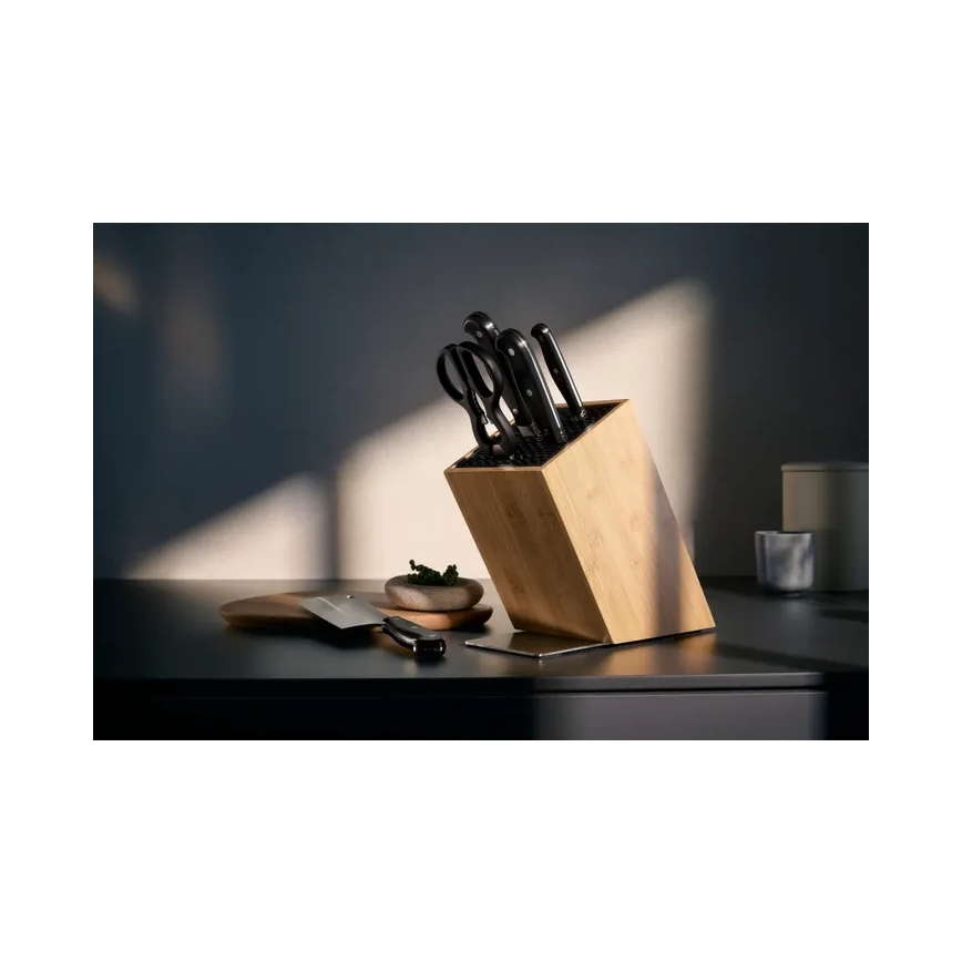 WMF - Set di coltelli da cucina con ceppo SPITZENKLASSE PLUS 6 pezzi