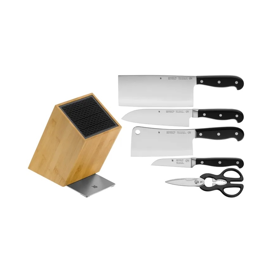 WMF - Set di coltelli da cucina con ceppo SPITZENKLASSE PLUS 6 pezzi