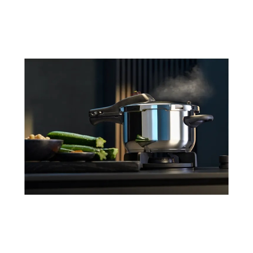 WMF - Set di pentole a pressione PERFECT in acciaio inox da 6,5 l e 3 l