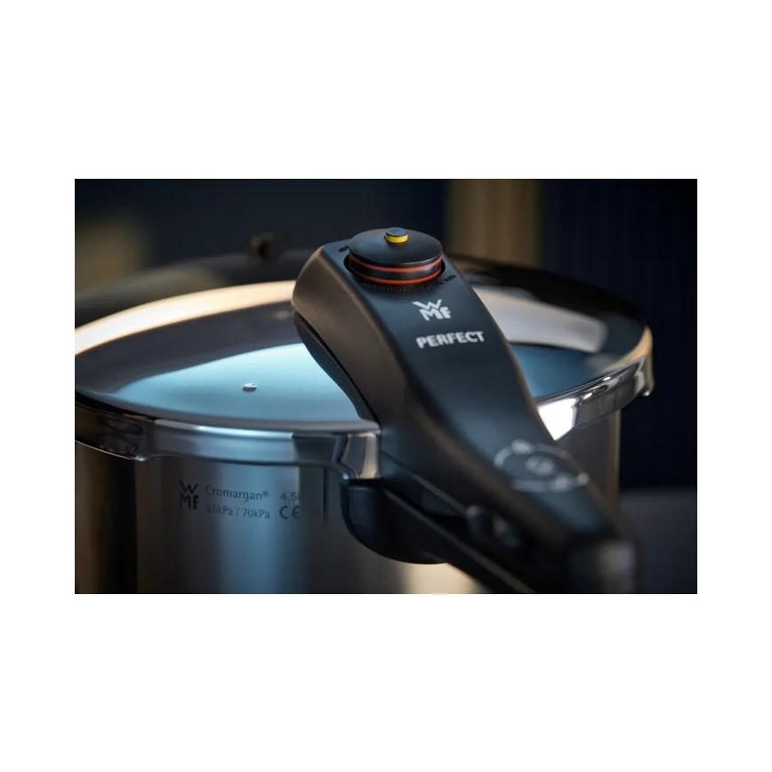 WMF - Set di pentole a pressione PERFECT in acciaio inox da 6,5 l e 3 l
