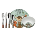 WMF - Set di stoviglie e posate per bambini FOREST FRIENDS 6pz