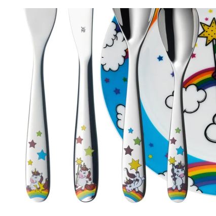 WMF - Set di stoviglie per bambini UNICORN, 6 pezzi