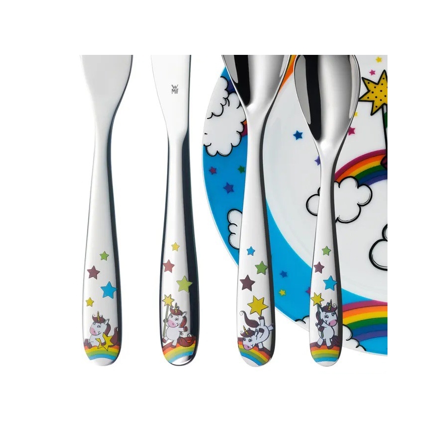 WMF - Set di stoviglie per bambini UNICORN, 6 pezzi