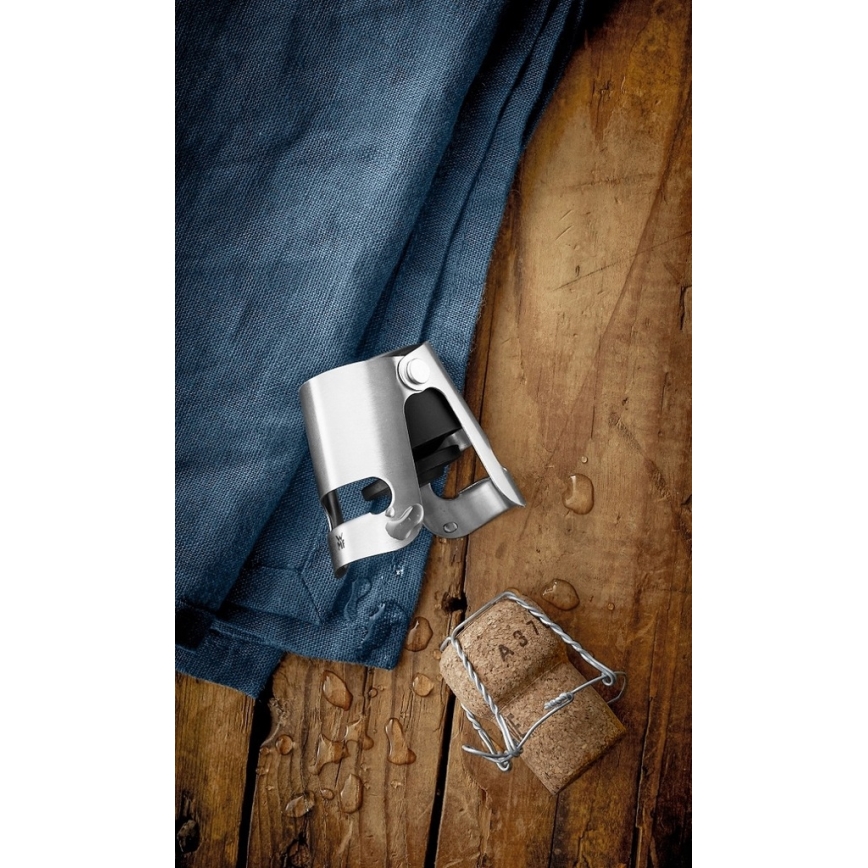 WMF - Tappo per champagne CLEVER & MORE 4x5 cm in acciaio inox