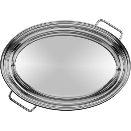 WMF - Teglia ovale con coperchio 41x28,5 x18 cm in acciaio inox