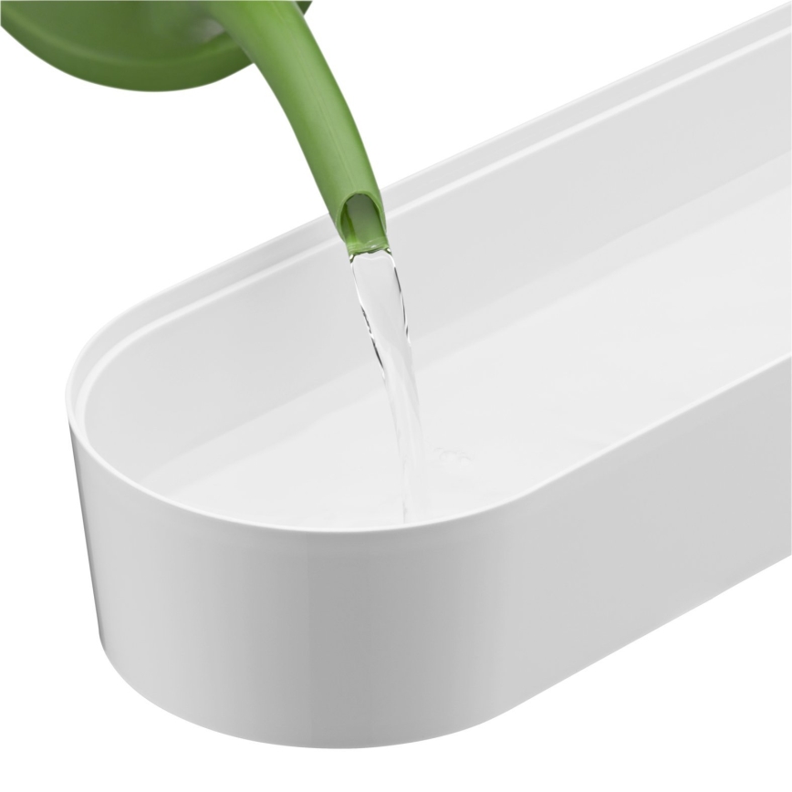 WMF - Vaso per erbe aromatiche autoinnaffiante 3pz GOURMET bianco/acciaio inossidabile