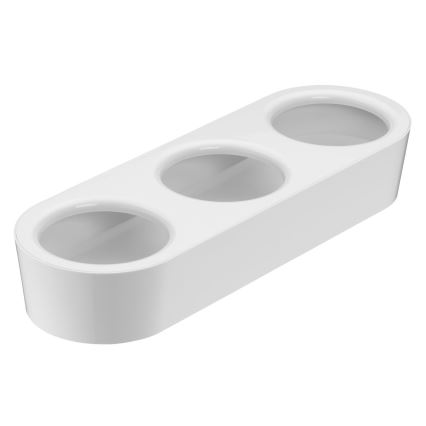 WMF - Vaso per erbe aromatiche autoinnaffiante 3pz GOURMET bianco/acciaio inossidabile