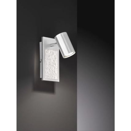 Wofi 11589 - Luce Spot da parete a LED BALI 1xGU10/5W/230V + LED/6W/230V