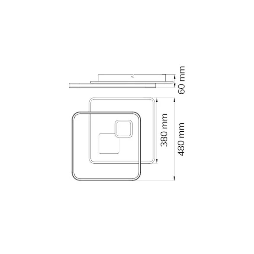 Wofi 11620 - Plafoniera LED dimmerabile AKON LED/43,5W/230V 2700-5500K + telecomando