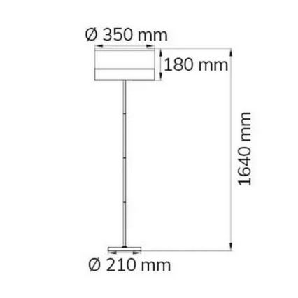 Wofi 11765 - Lampada con piedistallo DAVIE 1xE27/40W/230V