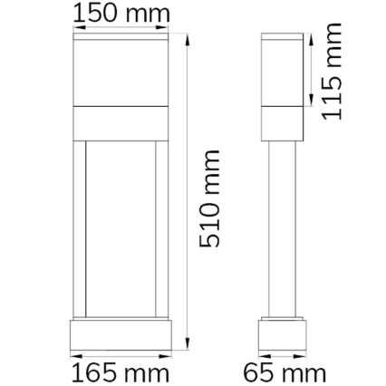 Wofi 12225 - LED Numero civico DIEGO LED/10,5W/230V 3000K IP54