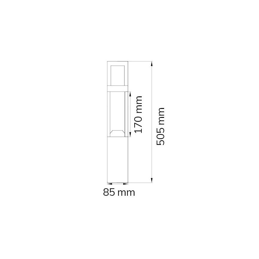 Wofi 12228 - Lampada LED da esterno SIERRA LED/10W/230V IP54 50,5 cm