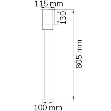 Wofi 12232 - Lampada da esterno PITA 1xE27/10W/230V IP54