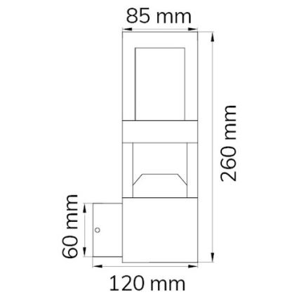 Wofi 12244 - Applique a LED da esterno SIERRA LED/10W/230V IP54