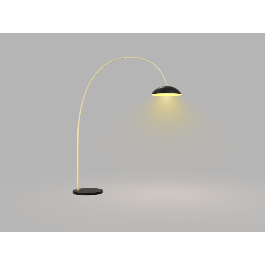 Wofi 3001-104 - Lampada da terra dimmerabile a LED ROSCOFF LED/21W/230V nero/oro