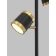 Wofi 3003-304S - Lampada da terra dimmerabile a LED TOULOUSE LED/21W/230V nero/oro