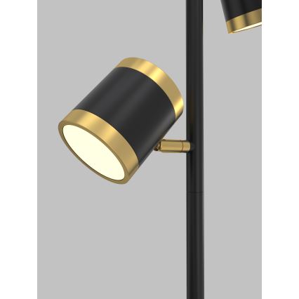 Wofi 3003-304S - Lampada da terra dimmerabile a LED TOULOUSE LED/21W/230V nero/oro