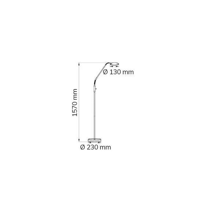 Wofi 3006.01.64.9000 - Lampada da terra dimmerabile a LED TWIN LED/4,6W/230V