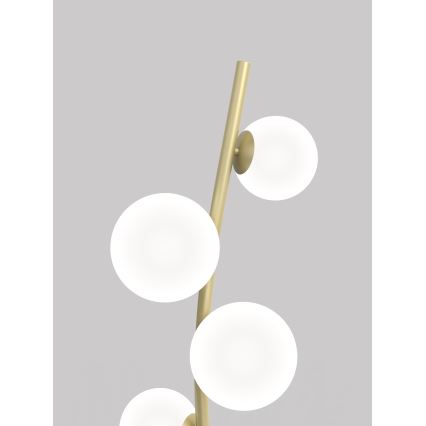 Wofi 3014-901 - Lampada LED da terra NANCY 9xG9/3,5W/230V oro/bianco