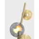 Wofi 3014-904 - Lampada LED da terra NANCY 9xG9/3,5W/230V oro/grigio