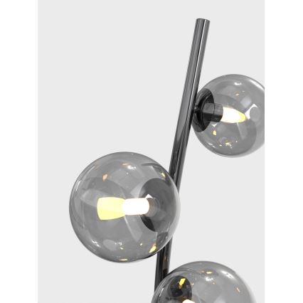 Wofi 3014-905 - Lampada LED da terra NANCY 9xG9/3,5W/230V cromo nero