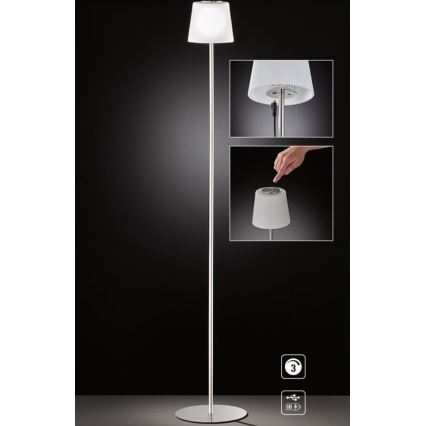 Wofi 3015.01.64.9000 - LED Dimmerabile touch lampada con piedistallo GENK LED/2W/5V 2000 mAh