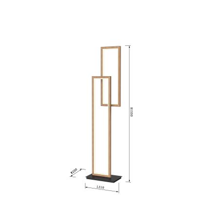 Wofi 3023-206 - Lampada da terra dimmerabile a LED PESCARA LED/21W/230V