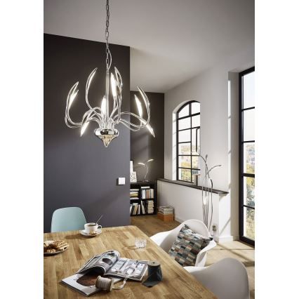 Wofi 3326.05.01.5000 - Lampada da terra dimmerabile a LED HAMPTON 5xLED/5,2W/230V + telecomando