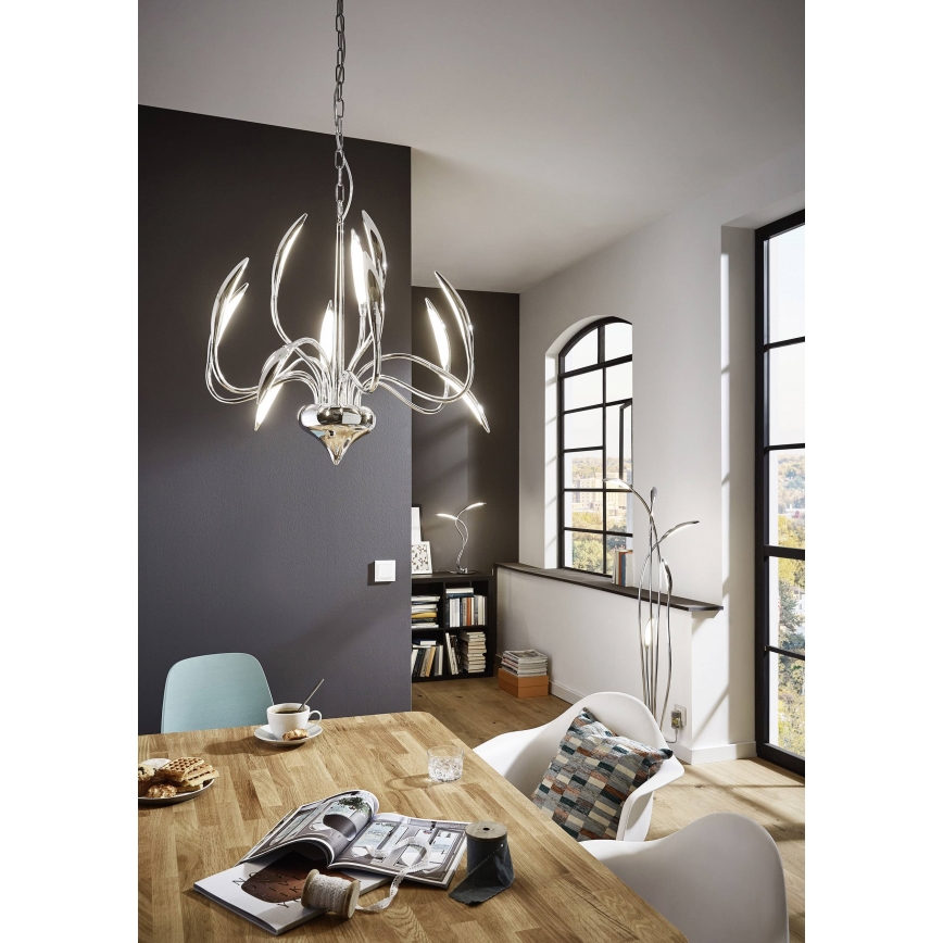Wofi 3326.05.01.5000 - Lampada da terra dimmerabile a LED HAMPTON 5xLED/5,2W/230V + telecomando