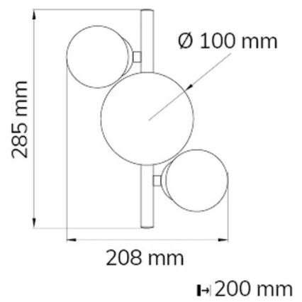 Wofi 4014.03.14.9000 - Applique a LED VILLA 3xG9/3W/230V