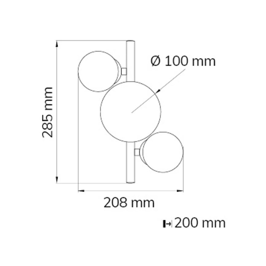 Wofi 4014.03.14.9000 - Applique a LED VILLA 3xG9/3W/230V