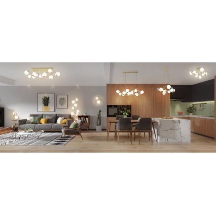 Wofi 4014-201 - Applique a LED NANCY 2xG9/3,5W/230V oro/bianco