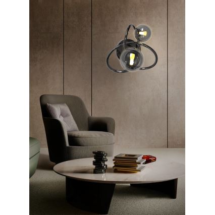 Wofi 4014-205 - Applique a LED NANCY 2xG9/3,5W/230V nero/cromo lucido