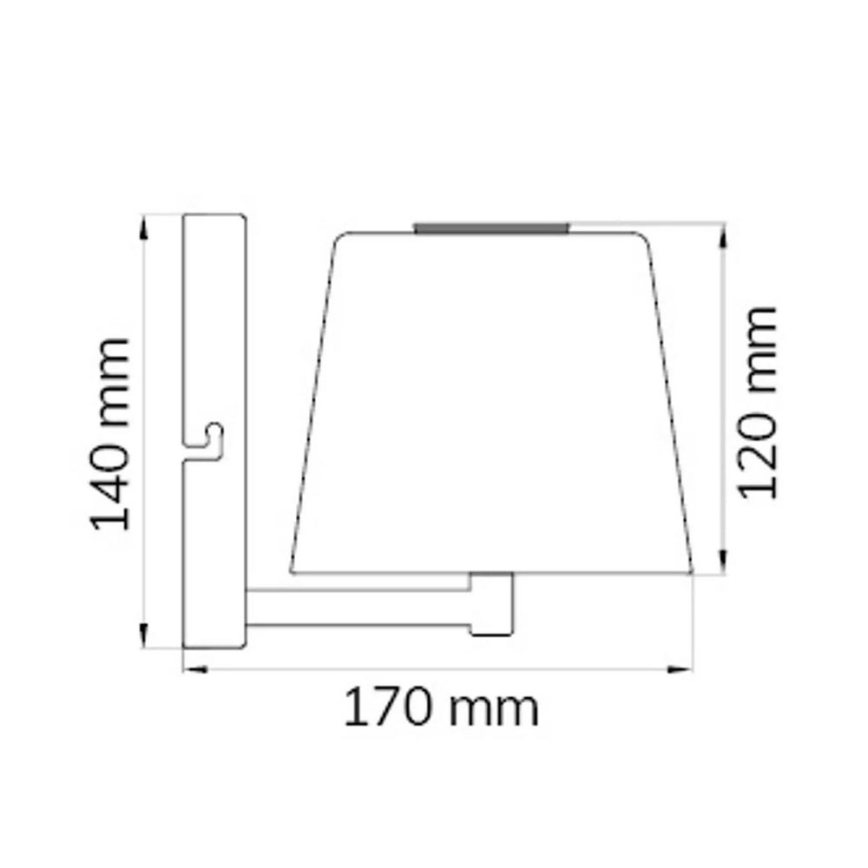 Wofi 4015.01.64.9000 - LED Applique dimmerabile GENK LED/2W/5V 2500 mAh