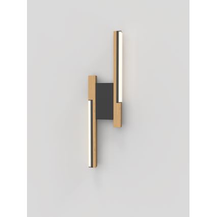 Wofi 4031-206- LED Applique dimmerabile PALERMO 11W/230V in legno di gomma