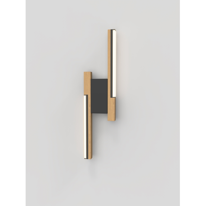 Wofi 4031-206- LED Applique dimmerabile PALERMO 11W/230V in legno di gomma