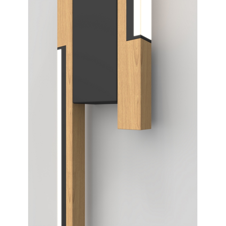 Wofi 4031-206- LED Applique dimmerabile PALERMO 11W/230V in legno di gomma