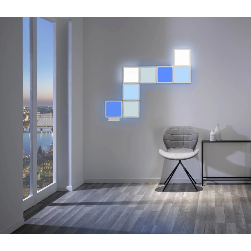 Wofi 4506.04.06.9000 - SET 4x LED RGB Applique dimmerabile LED/2W/230V + telecomando