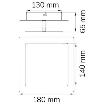 Wofi 451401709000 - Applique a LED FEY LED/8W/230V cromo