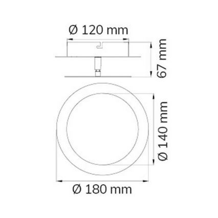 Wofi 451701709000 - Applique a LED SLIGO LED/6W/230V cromo opaco