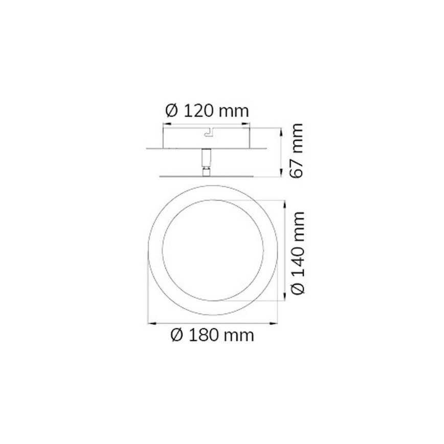 Wofi 451701709000 - Applique a LED SLIGO LED/6W/230V cromo opaco