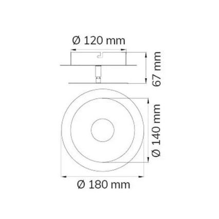 Wofi 451901709000 - Applique a LED AFIR LED/6W/230V cromo opaco