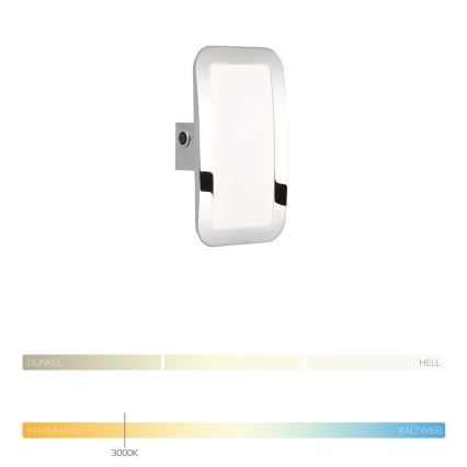 Wofi 4526.01.01.6000 - Applique dimmerabili a LED SAGA LED/8W/230V