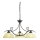 Wofi 5128.03.09.0000 - Lampadario a sospensione con catena LACCHINO 3xE27/60W/230V