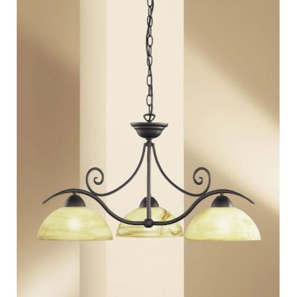 Wofi 5128.03.09.0000 - Lampadario a sospensione con catena LACCHINO 3xE27/60W/230V